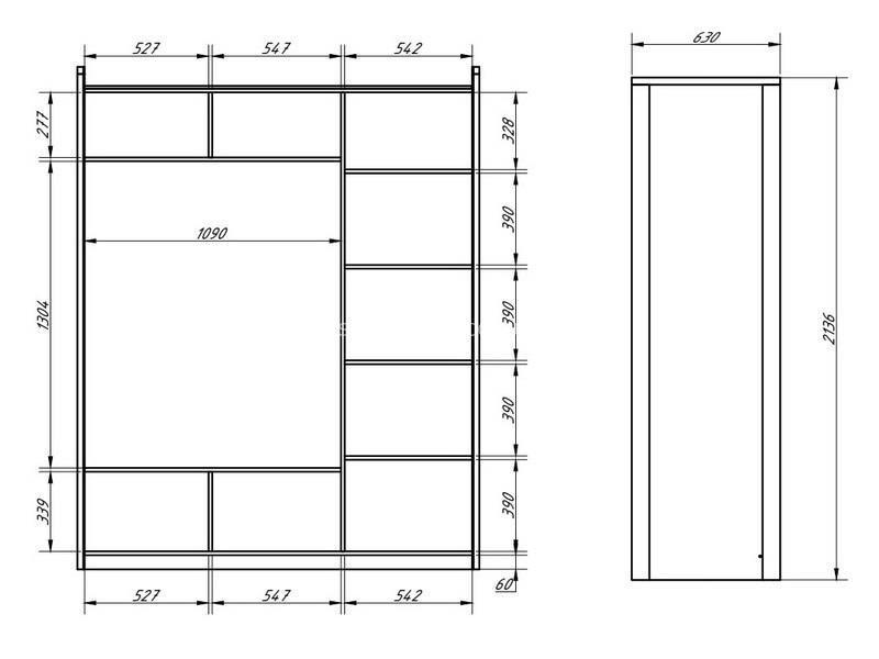 Шафа Мілена тридверна - купить - 5 Шафа Мілена тридверна - 5
