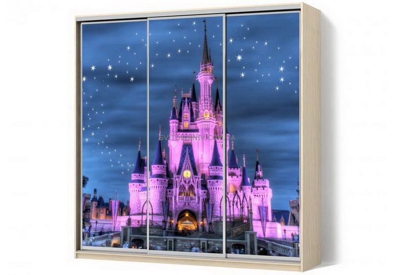 Шкаф купе трехдверный с рисунком - купить - 5 Шкаф купе трехдверный с рисунком - 5