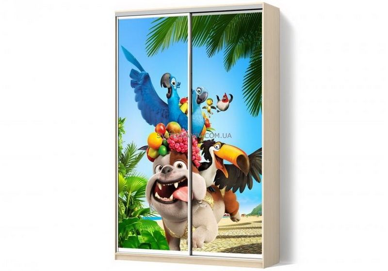 Шкаф купе двухдверный с рисунком - купить - 6 Шкаф купе двухдверный с рисунком - 6