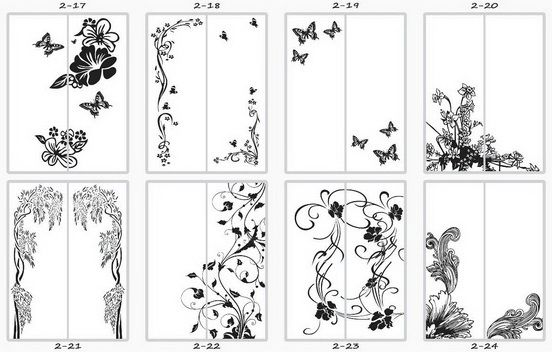 Шкаф купе две двери пескоструй - купить - 7 Шкаф купе две двери пескоструй - 7