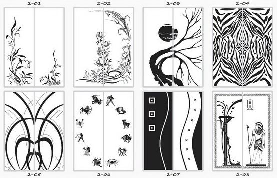 Шкаф купе две двери пескоструй - купить - 5 Шкаф купе две двери пескоструй - 5