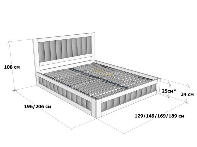 Ліжко Амелія з підйомним механізмом - купить - 8 Ліжко Амелія з підйомним механізмом - 8