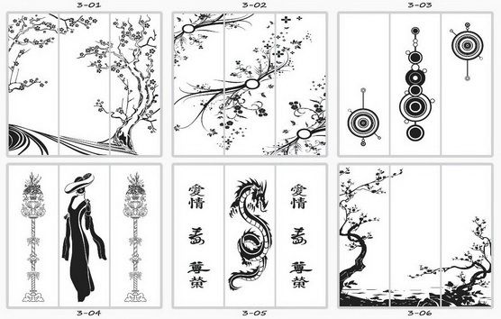 Шкаф купе три двери пескоструй - купить - 5 Шкаф купе три двери пескоструй - 5