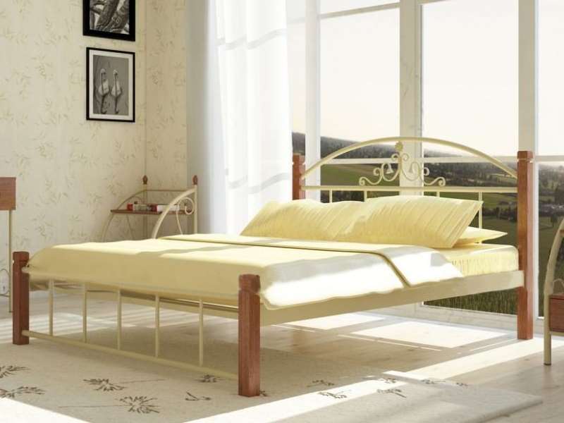 Ліжко Кассандра на дерев'яних ніжках - купить - 2 Ліжко Кассандра на дерев'яних ніжках - 2