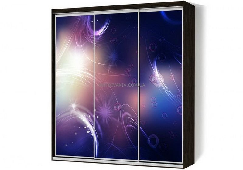 Шкаф купе трехдверный с рисунком - купить Шкаф купе трехдверный с рисунком