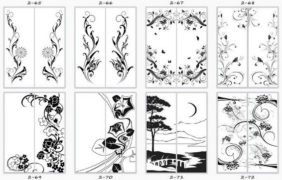 Шкаф купе две двери пескоструй - купить - 13 Шкаф купе две двери пескоструй - 13