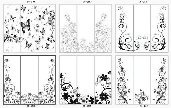 Шкаф купе три двери пескоструй - купить - 8 Шкаф купе три двери пескоструй - 8