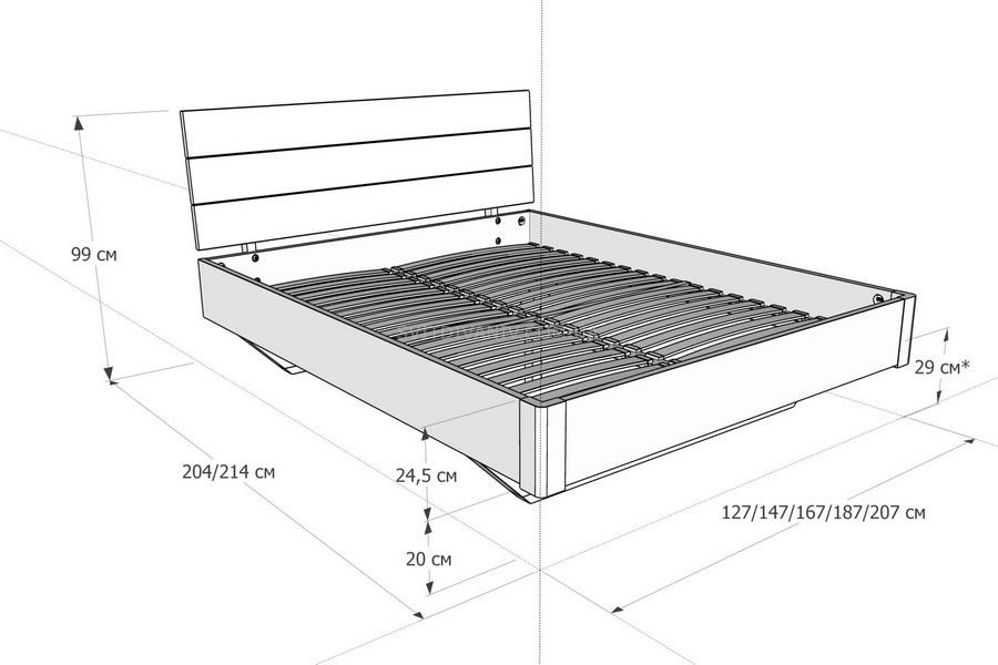 Ліжко Мадрид - купить - 8 Ліжко Мадрид - 8