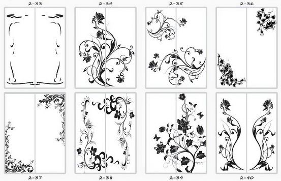 Шкаф купе две двери пескоструй - купить - 9 Шкаф купе две двери пескоструй - 9