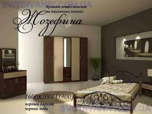 Ліжко Жозефіна на дерев'яних ніжках - купить - 3 Ліжко Жозефіна на дерев'яних ніжках - 3