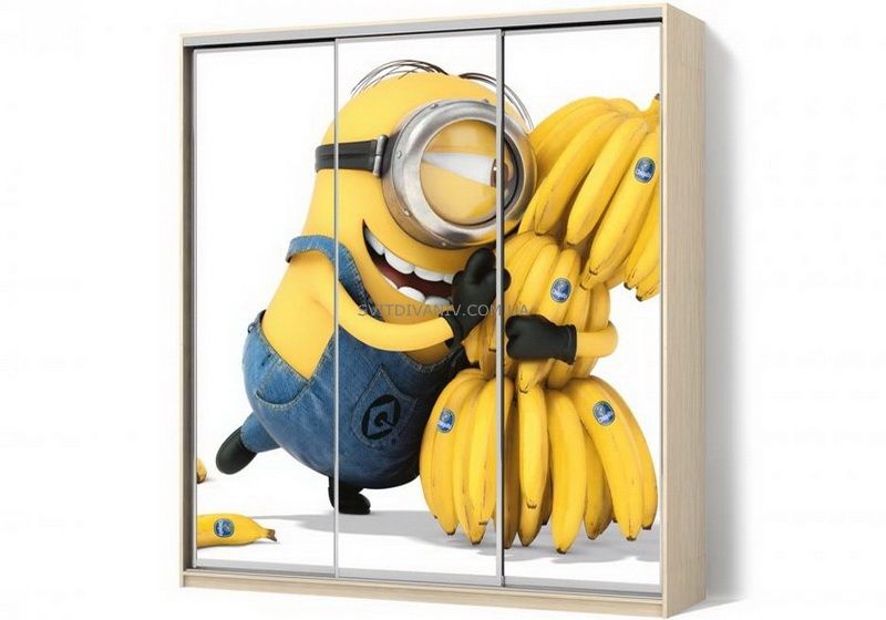 Шкаф купе трехдверный с рисунком - купить - 4 Шкаф купе трехдверный с рисунком - 4