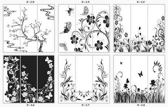 Шкаф купе три двери пескоструй - купить - 7 Шкаф купе три двери пескоструй - 7