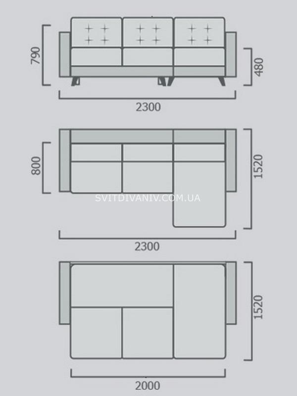Кутовий диван Россо - купить - 4 Кутовий диван Россо - 4